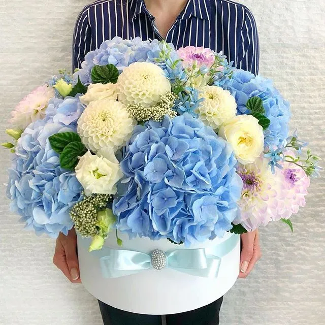 Arreglo Hortensias Azules